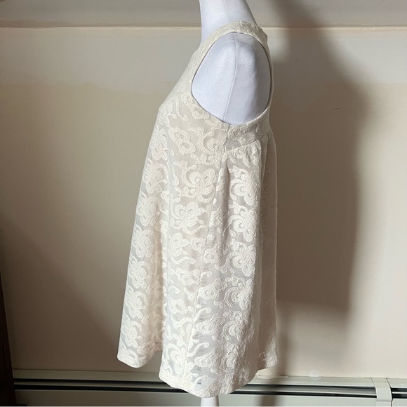 J.O.A Off White Lace Babydoll Dress size Small - Picture 3 of 6